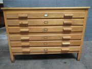 Mid Century  Architects  Oak Plan Chest