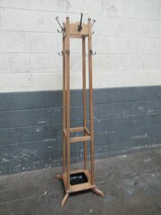 Oak   Tall Hat , Coat And Stick Stand  1920s