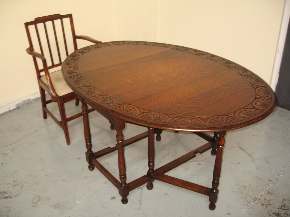 Oak Drop Leaf Dining Table Antiques Atlas Oak Drop Leaf Dining Table