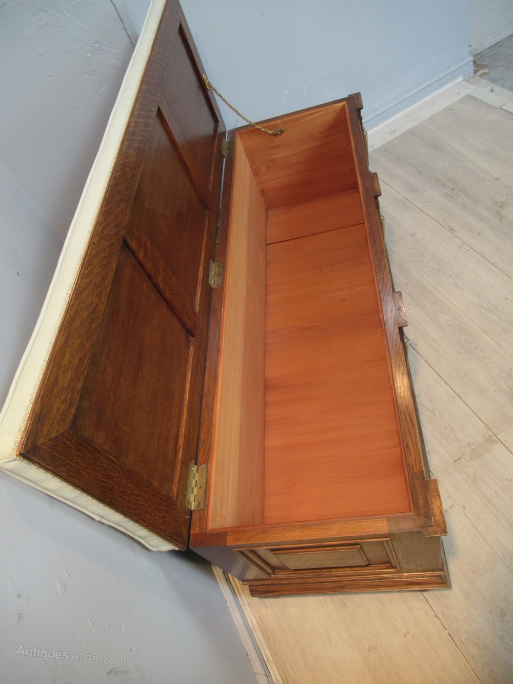 Oak Long Bedding Box Seat Antiques Atlas