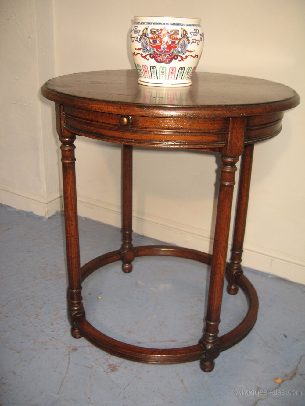 Antiques Atlas - Oak Round Occasional Table