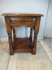 Oak Side Table In The Antique Style