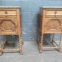 Pair Of 1920s   Bed Side Cabinets
