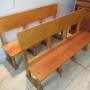 Pair Of Light Oak Bench Seats