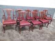 Set Of Eight Chippendale Style Dining Chairs