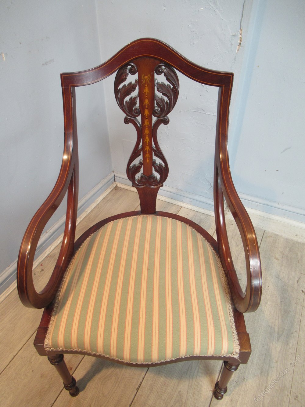 Small Edwardian Mahogany Arm Chair Antiques Atlas