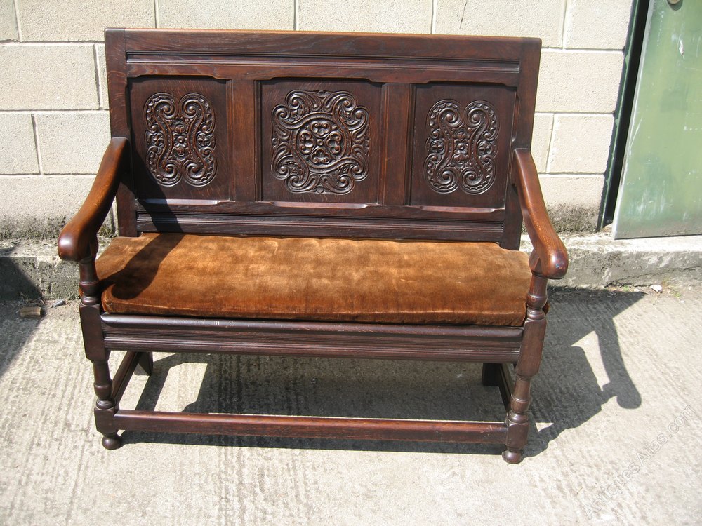 Small Oak Bench Seat / Settle Antiques Atlas