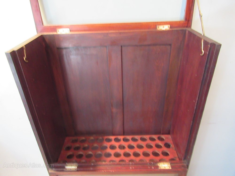 Unusual Mahogany Shop Walking Stick Display Case Antiques Atlas
