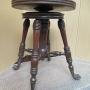 Victorian  Mahogany Adjustable  Swivel  Stool 