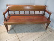 Victorian  Oak Bench Seat 
