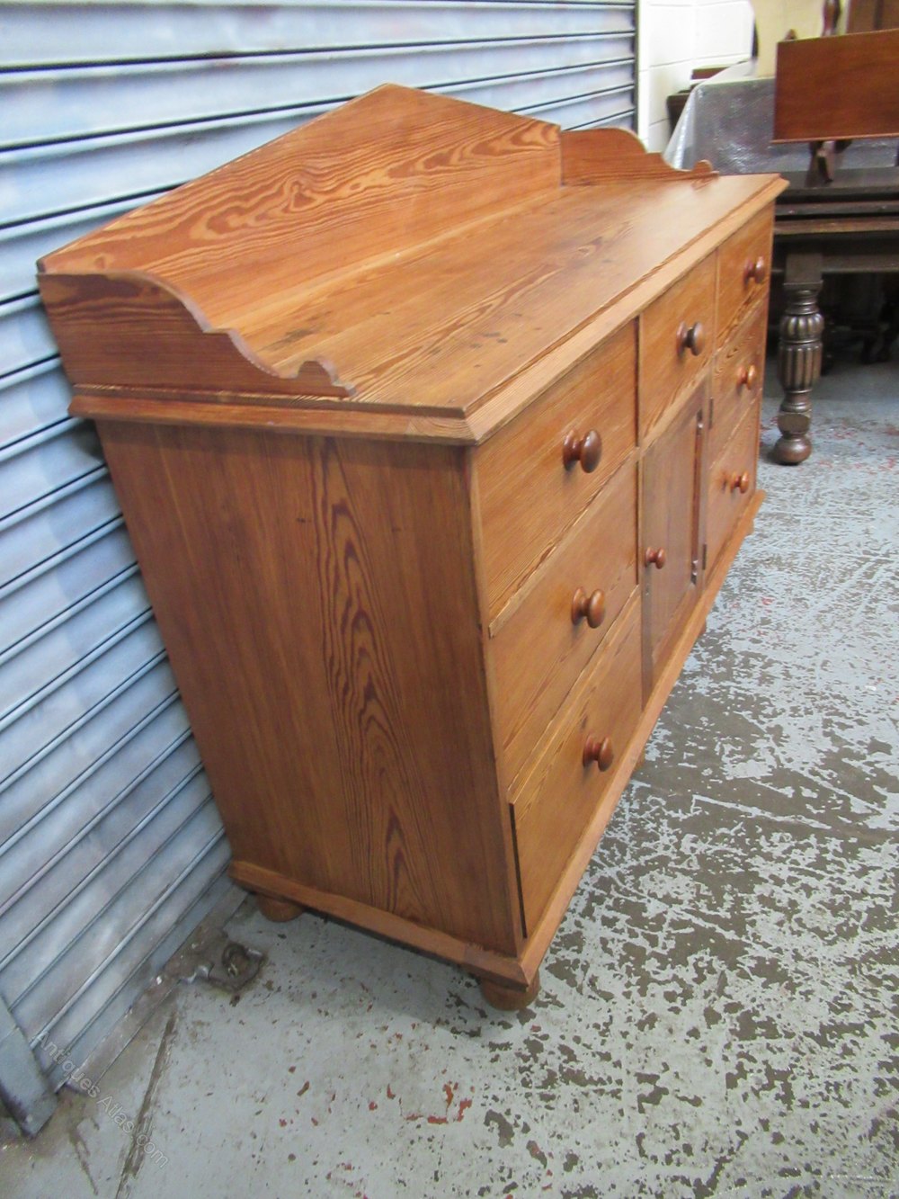 Victorian Pitch Pine Sideboard Dresser Antiques Atlas