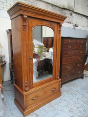 Victorian  Walnut Wardrobe    