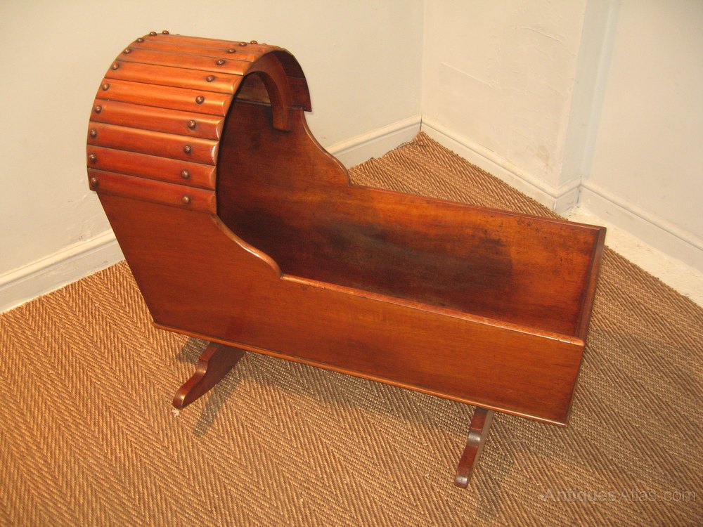 Victorian Period Mahogany Rocking Crib Antiques Atlas