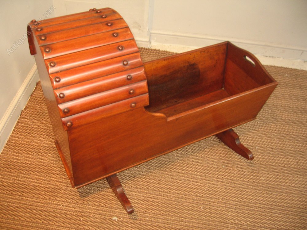 Victorian Period Mahogany Rocking Crib Antiques Atlas