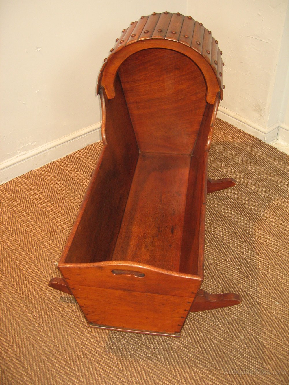 Victorian Period Mahogany Rocking Crib Antiques Atlas