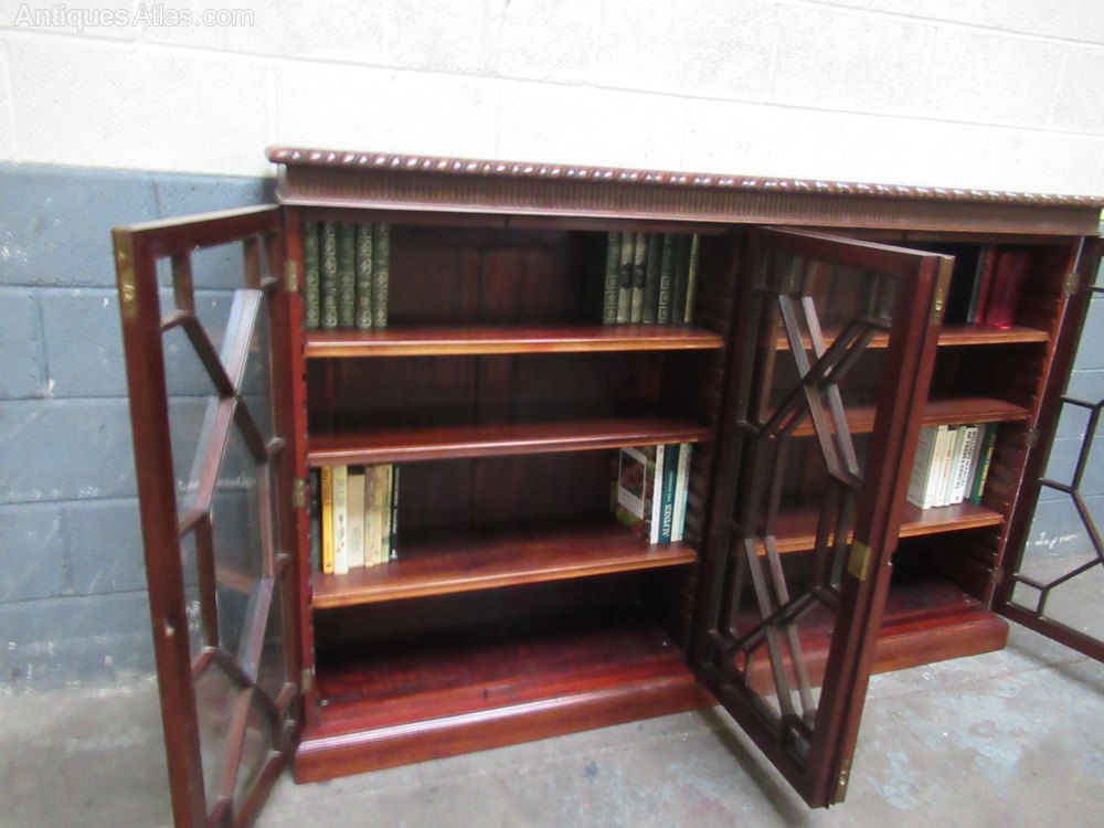 Large Mahogany Four Door Bookcase Antiques Atlas