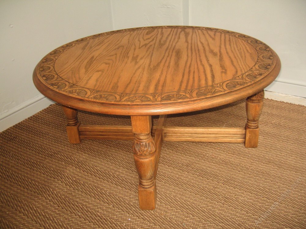 Antiques Atlas Large Round Oak Coffee Table