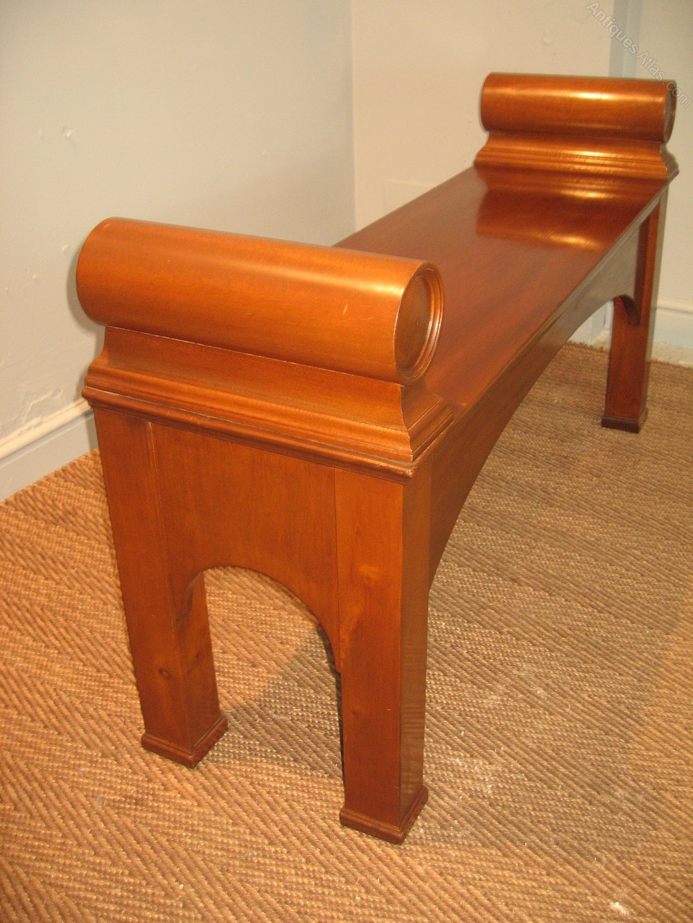 Long Mahogany Bench Seat Antiques Atlas
