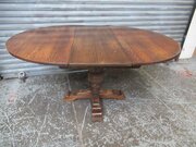 Round Oak Extending Dining   Table