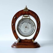 Victorian Aneroid Barometer On Stand By Hall & Co
