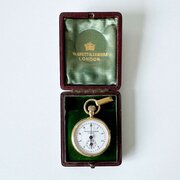 Victorian Gold Pedometer by Negretti  Zambra