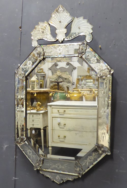 19th Century Antique Venetian Mirror
