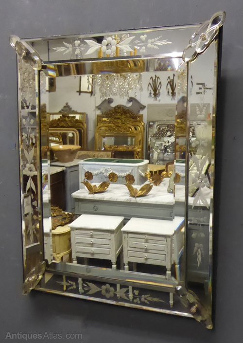 19th Century Antique Venetian Mirror
