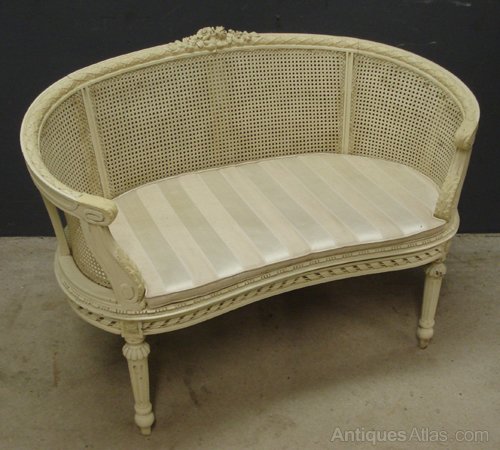 Antique French Cane Sofa Antiques Atlas Antique French Cane Sofa