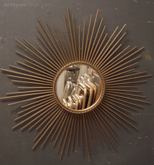 Antiques Atlas French Gilt Metal Sunburst Mirror