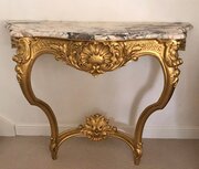 Large Antique French Console Table