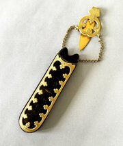 Victorian Ormolu & Velvet Spectacles Case