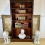 Superb Large 19th C Mahogany Open Bookcase