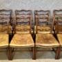 8 (6 + 2) Chippendale Style Mahogany Dining Chairs