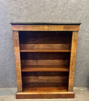 Antique Walnut Dwarfe Open Bookcase