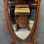 Edwardian Shield Shaped Cheval Mirror
