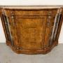 Fine Burr Walnut Credenza Side Cabinet