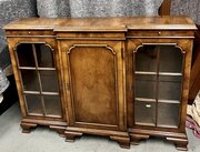 Quality Queen Anne Style Dwarf Walnut Bookcase