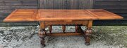  Jacobean Style Extending Oak Refectory Table