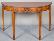 Mahogany Adam Style Console Table