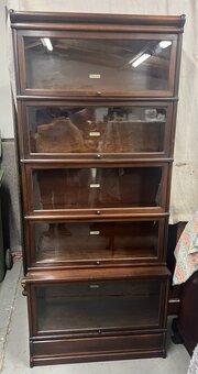 Mahogany Globe Wernicke Stacking Bookcase