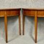 Pair George III Mahogany Demi Lune Console Tables