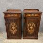 Pair of Edwardian inlaid Bedside Cabinets