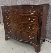 Quality Chippendale Style Serpentine Shaped Chest
