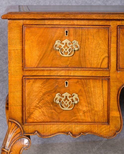 Queen Anne Style Walnut Desk Antiques Atlas