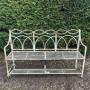 Regency Style Strap Work Iron Garden Seat