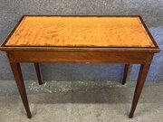 Sheraton Period Satinwood & Inlaid Card Table
