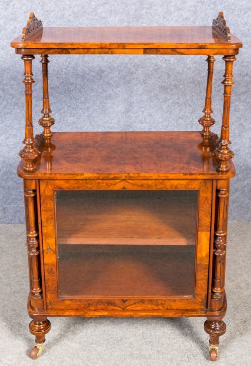 Small Victorian Burr Walnut Whatnot Antiques Atlas