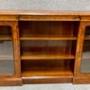 Superb Burr Walnut Open & Enclosed Bookcase