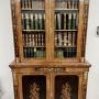 Superb Victorian Walnut & Marquetry Inlaid Bookcas