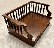 Unusual Antique Yew Wood Book Trough